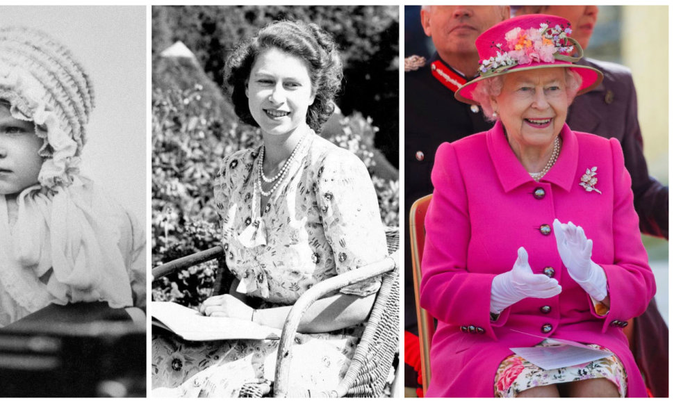 90-ąjį gimtadienį švenčianti Elizabeth II: nuo kūdikystės iki šiandienos