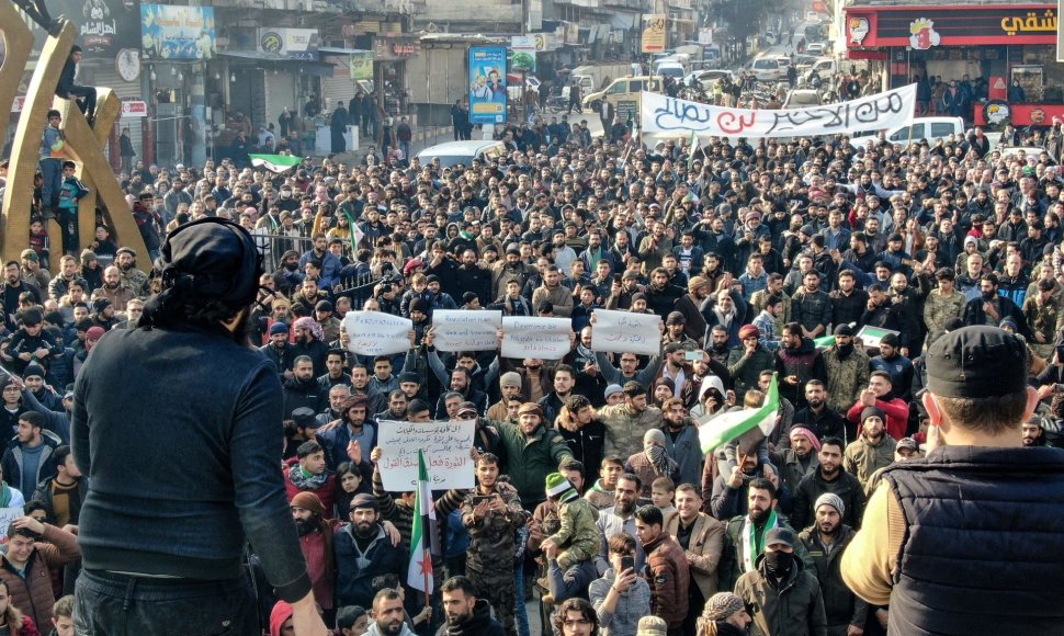 Sirų protestas Al Babo mieste