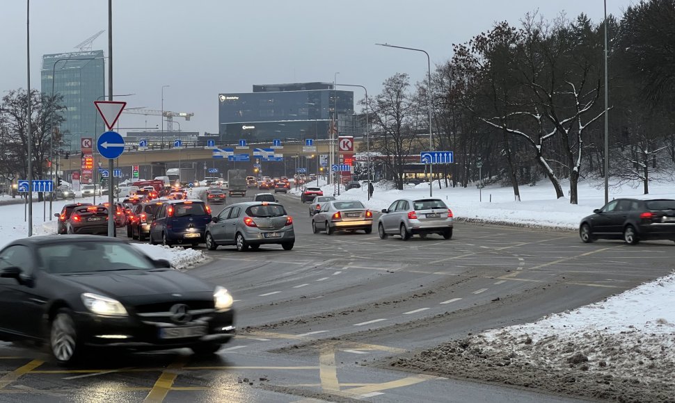 Eismas Vilniuje lijundros metu