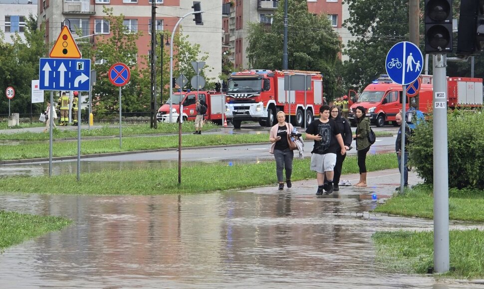 Užtvindytos Elbingo gatvės