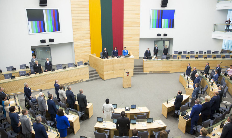 Šios kadencijos Seimas susirinko į paskutinę sesiją