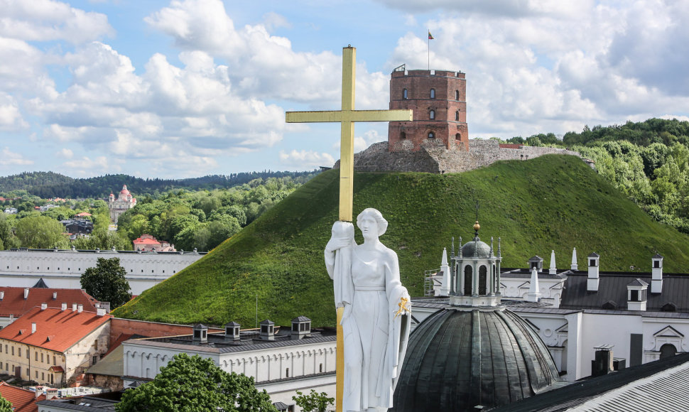Vilniaus panorama iš Katedros varpinės