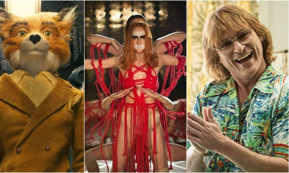 Kadrai iš filmų „Šanusis ponas Lapinas“, „Suspirija“, „Nesijaudink, jis toli nenueis“