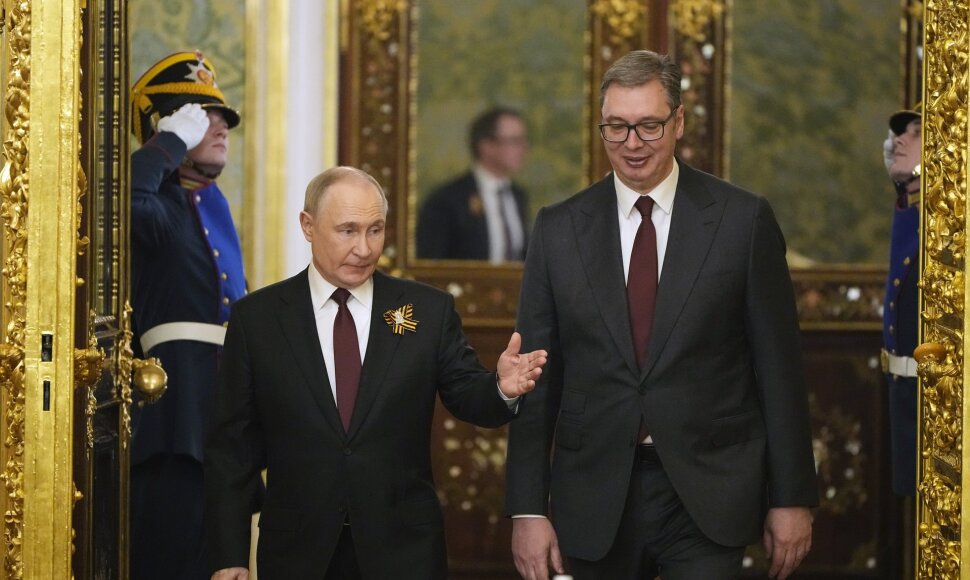 Vladimiras Putinas ir Aleksandras Vučićius