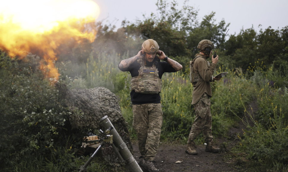 Ukrainos kariai netoli Bachmuto