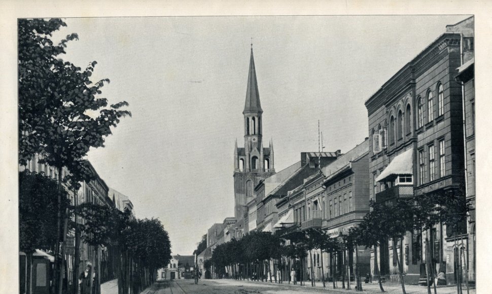 Istorinė Klaipėda. Nuotraukoje užfiksuota dabartinė Liepų gatvė.