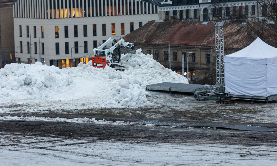 „Red Bull Jump & Freeze“ pasiruošimas ant Tauro kalno