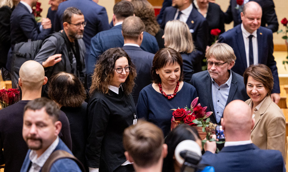 Seimo narių pažymėjimų įteikimo ceremonija