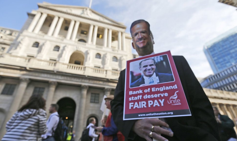 Anglijos banko darbuotojų streikas