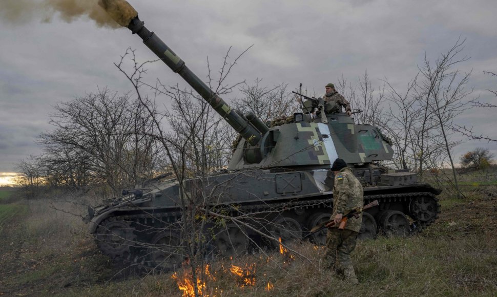 Ukrainos kariai netoli Chersono