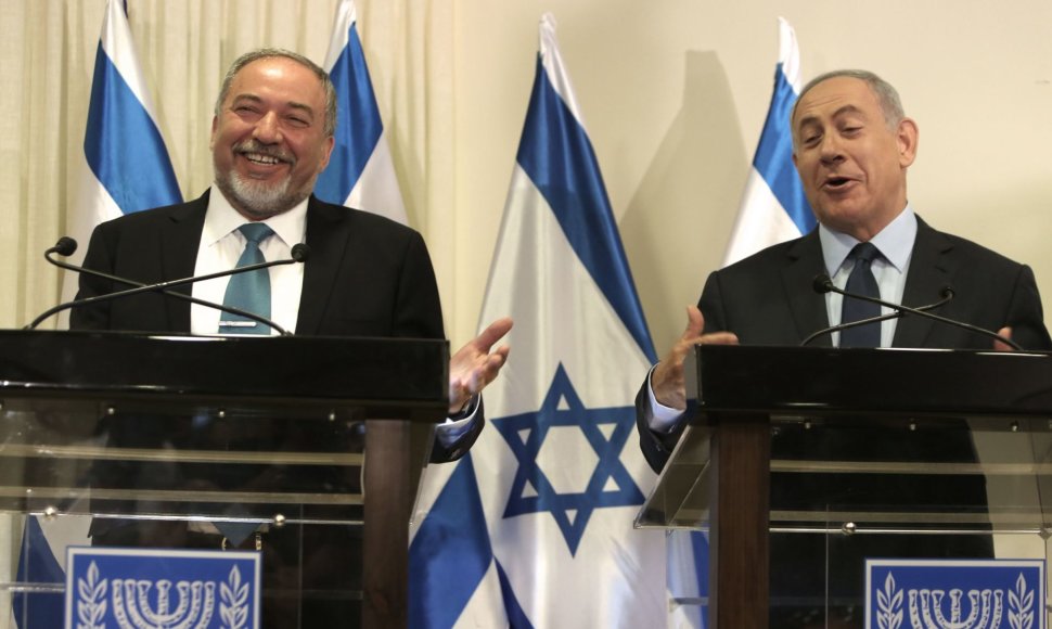 Avigdoras Liebermanas ir Benjaminas Netanyahu