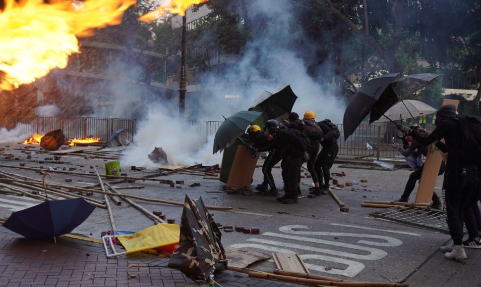 Protestai Honkonge