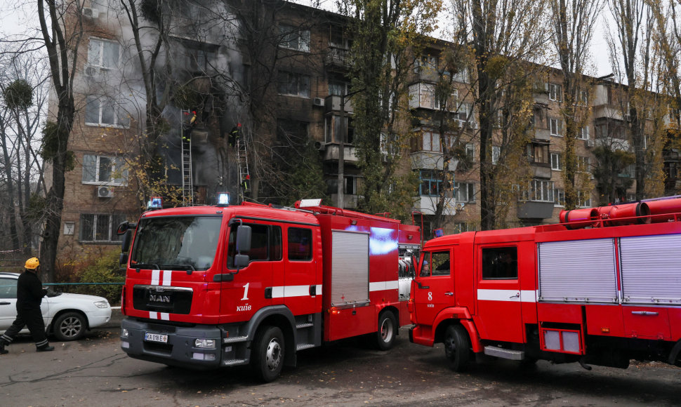 Raketomis apšaudytas Kyjivas