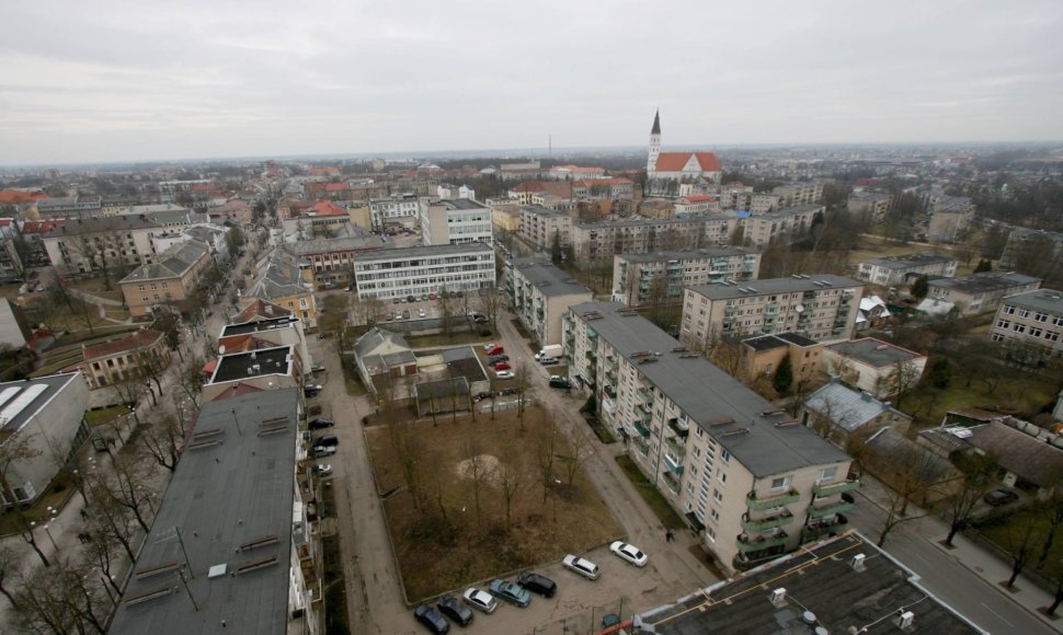 Šiaulių panorama nuo „Šiaulių“ viešbučio stogo