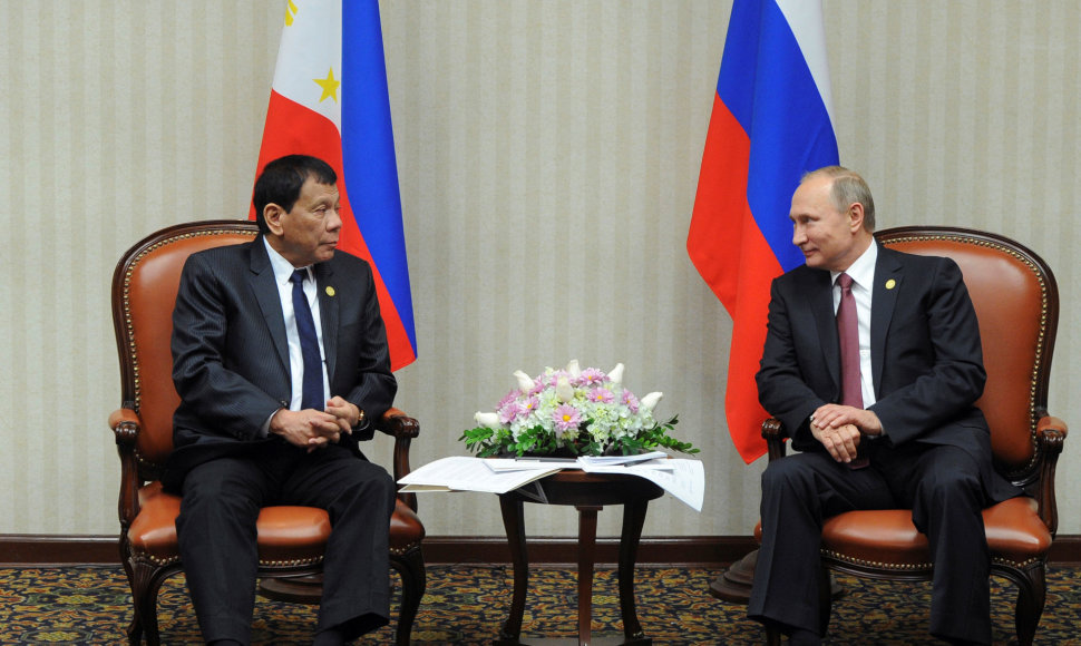 R.Duterte ir  V.Putinas