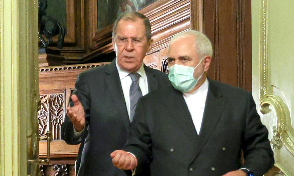 Sergejus Lavrovas ir Mohammadas Javadas Zarifas
