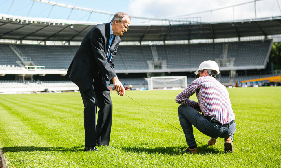 Liepą stadione svečiavosi UEFA inspektorius