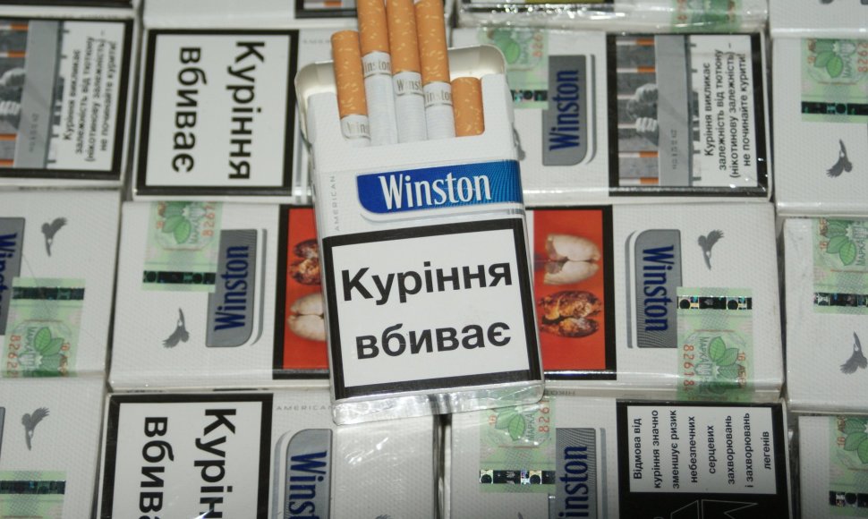 Šalčininkų kelio poste sulaikyta cigarečių kontrabanda