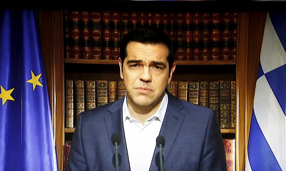 Alexis Tsipras kreipėsi į graikų tautą