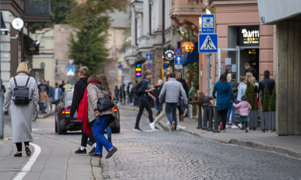 Trečiadienio vakaras Vilniaus mieste