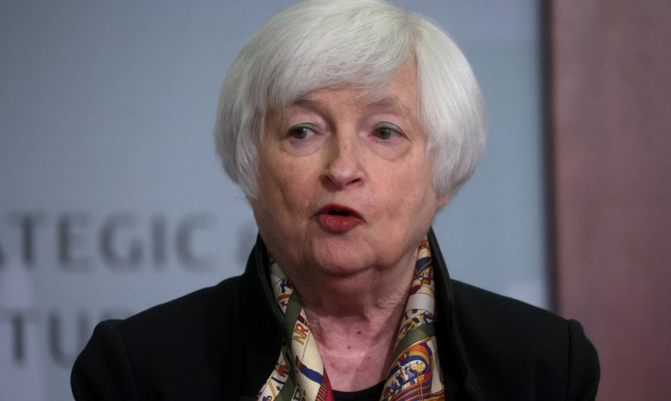 JAV finansų sekretorė Janet Yellen kalba Vašingtone. / Leah Millis / REUTERS