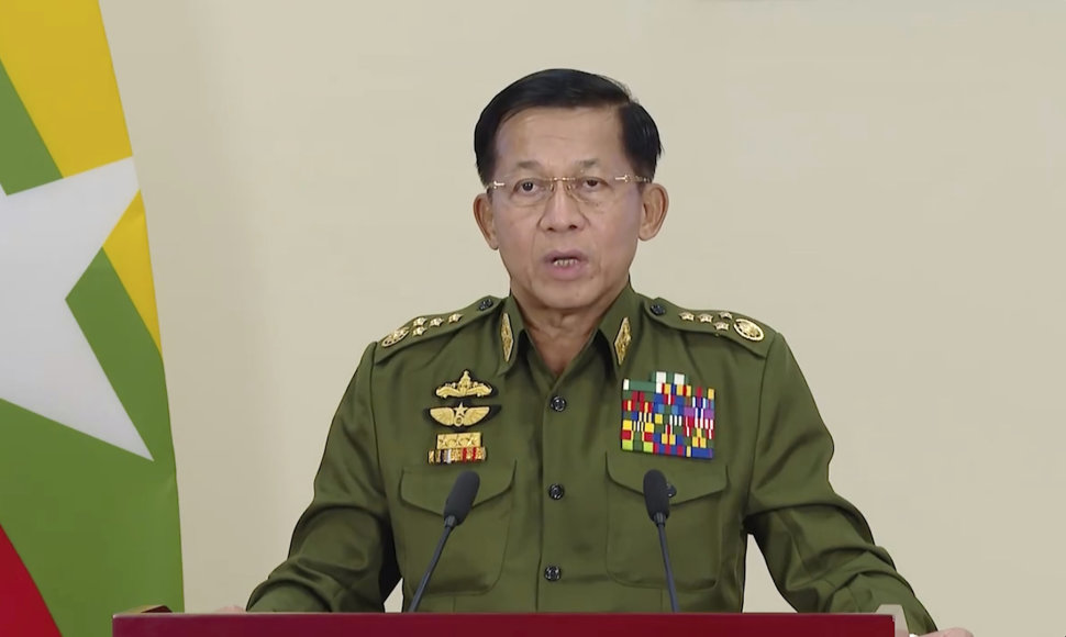 Mianmaro kariuomenės vadas generolas Minas Aungas Hlaingas