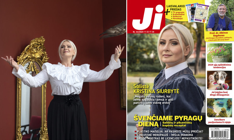 Kristina Siurbytė ir žurnalo JI Nr.44 