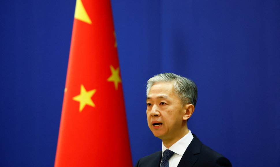 Kinijos užsienio reikalų ministerijos atstovas Wang Wenbinas