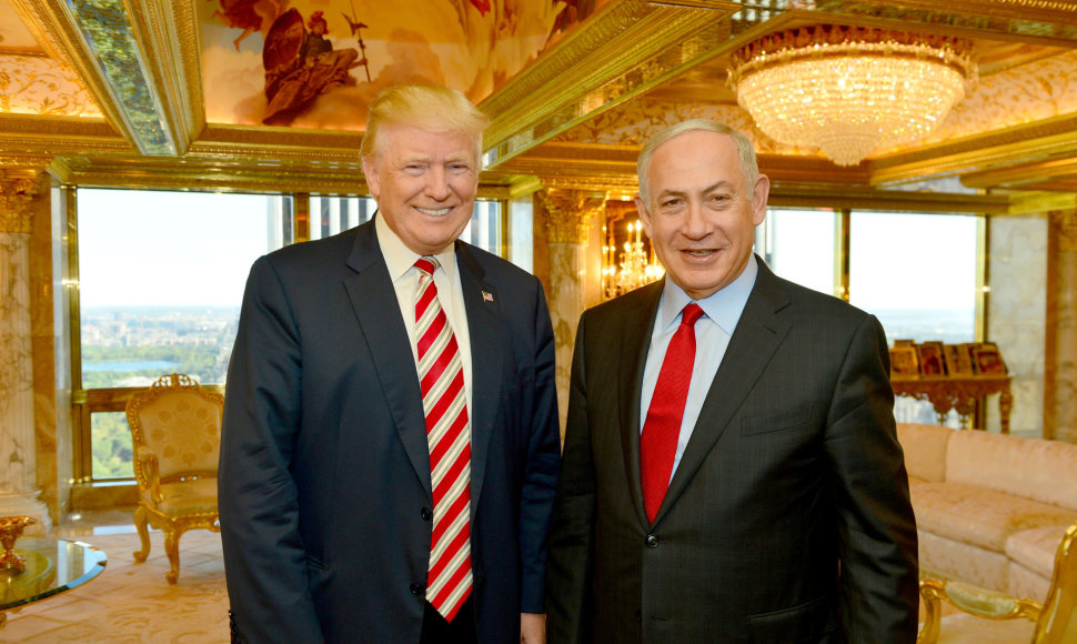 B.Netanyahu ir D.Trumpas Niujorke