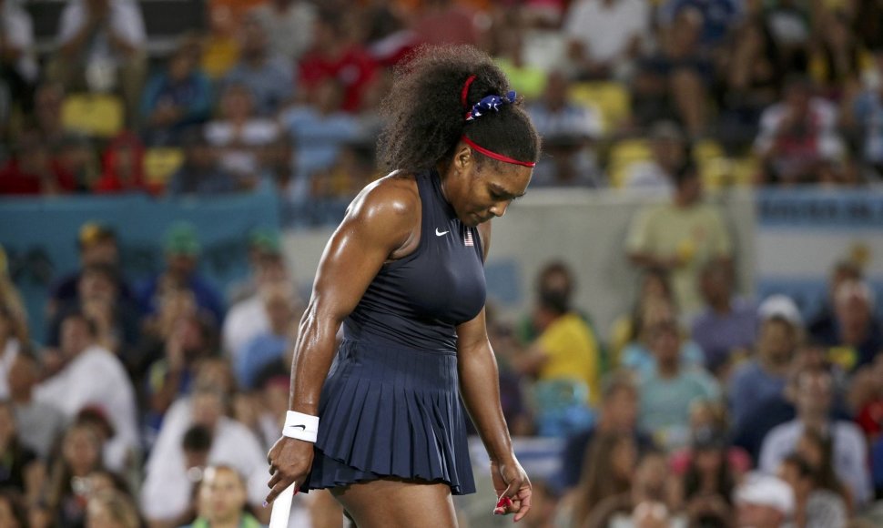 Serena Williams olimpinio teniso turnyro aštuntfinalyje krito prieš Eliną Svitoliną