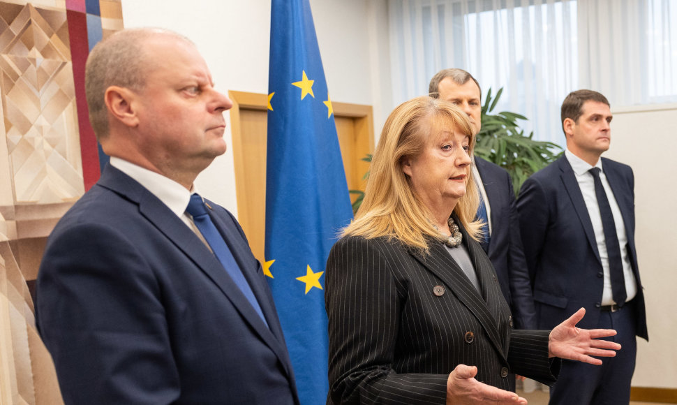 Saulius Skvernelis, Vilija Blinkevičiūtė, Gintautas Paluckas, Remigijus Žemaitaitis