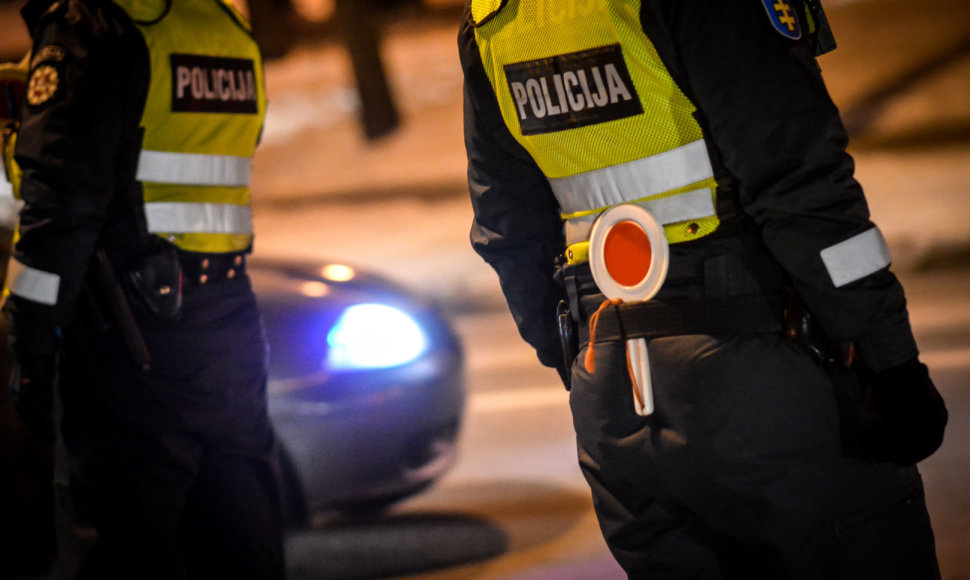 Naktinio Vilniaus policijos reido metu nubaustas tik vienas pažeidėjas