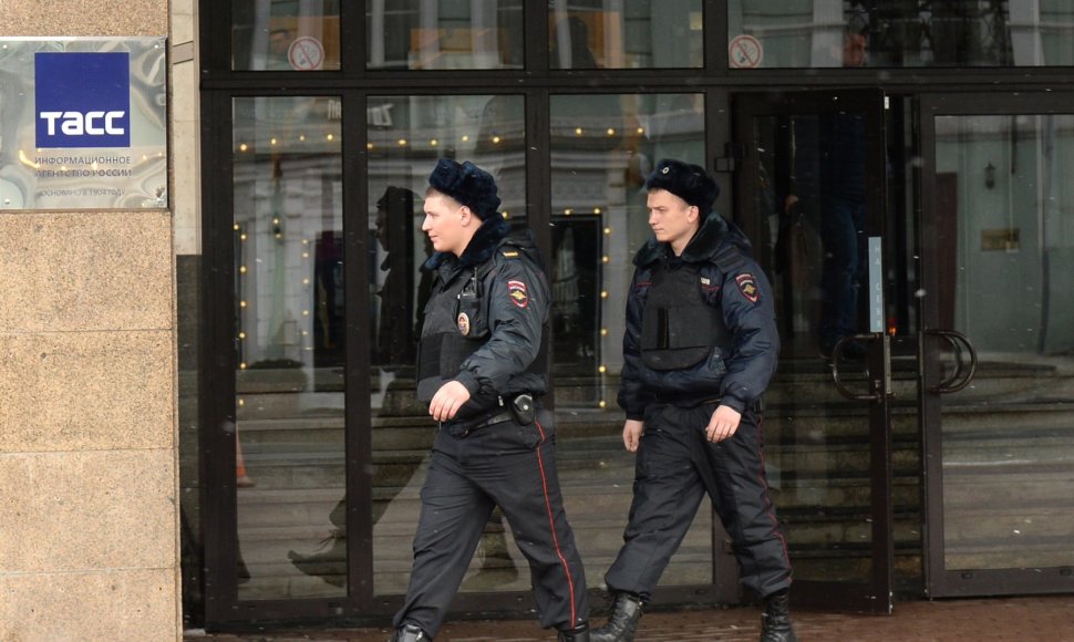 Policininkai Maskvoje
