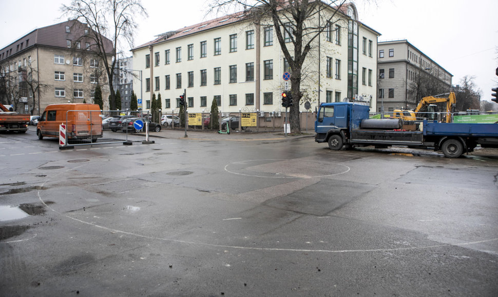 Vytenio – T. Ševčenkos gatvių sankryža pertvarkoma į žiedinę sankryžą