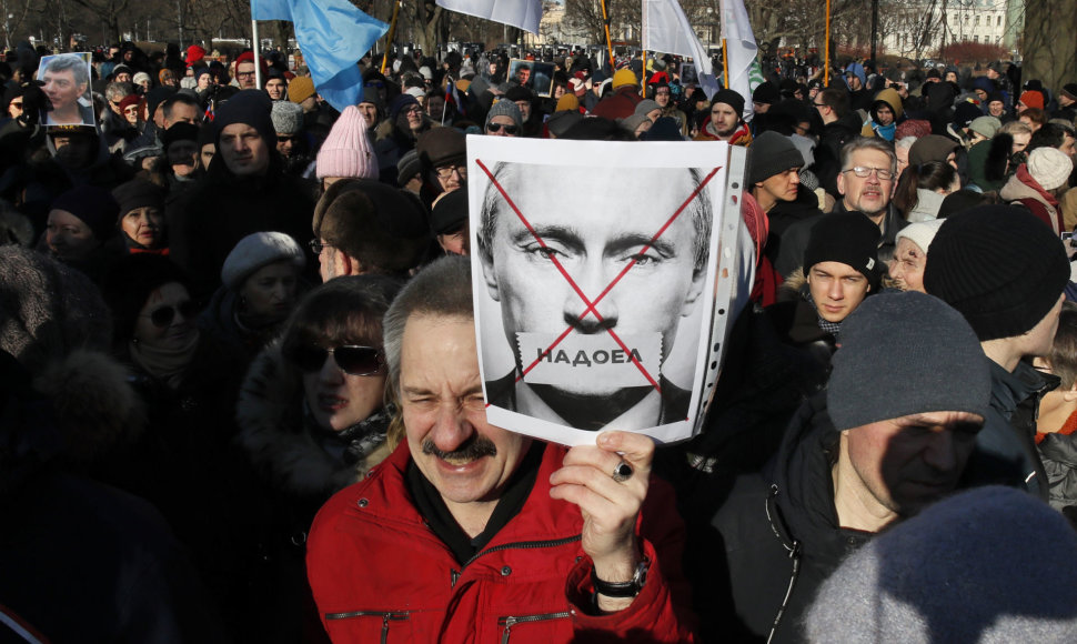 Protestas prieš Vladimiro Putino maratoną valdžioje