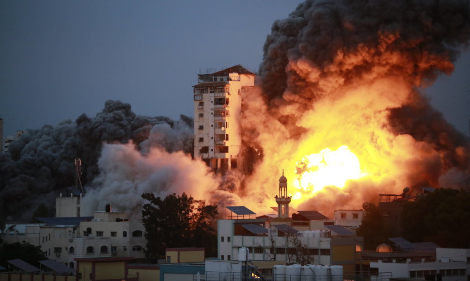 Gazos ruože Izraelis susprogdino pastatus
