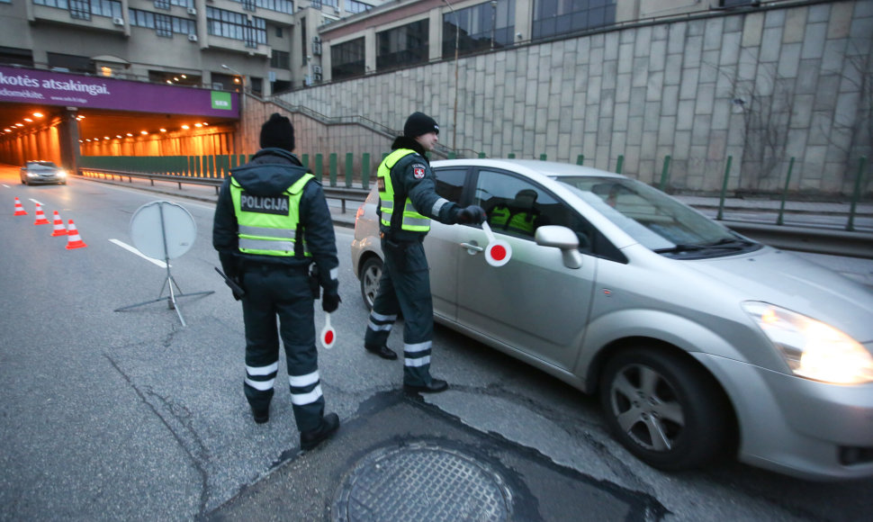 Policijos reidas Geležinio Vilko gatvėje