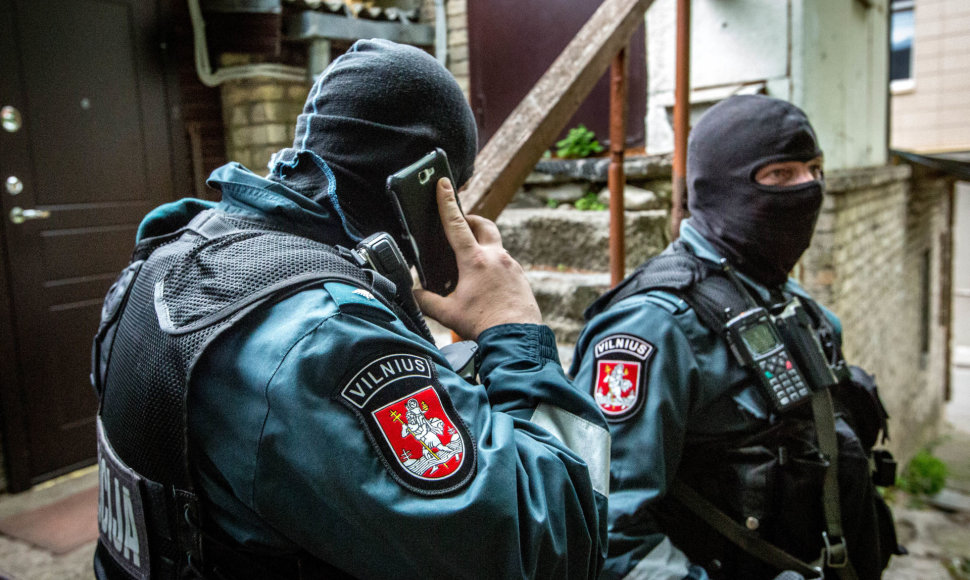 Vilniaus mobiliosios kuopos pareigūnai sulaiko narkotikų prekeivius