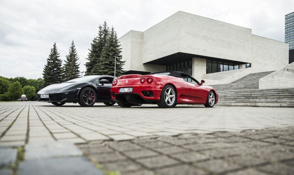 „Ferrari F360“ ir „Lamborghini Gallardo“