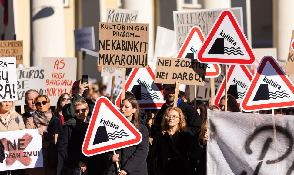 Kultūros bendruomenės protestas prie&scaron; kandidatą į kultūros ministrus