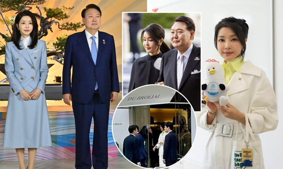 Pietų Korėjos Respublikos prezidentas Yoon Suk Yeolas ir žmona Kim Keon Hee