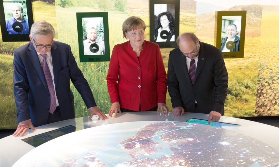 Europos lyderiai prie žemėlapio