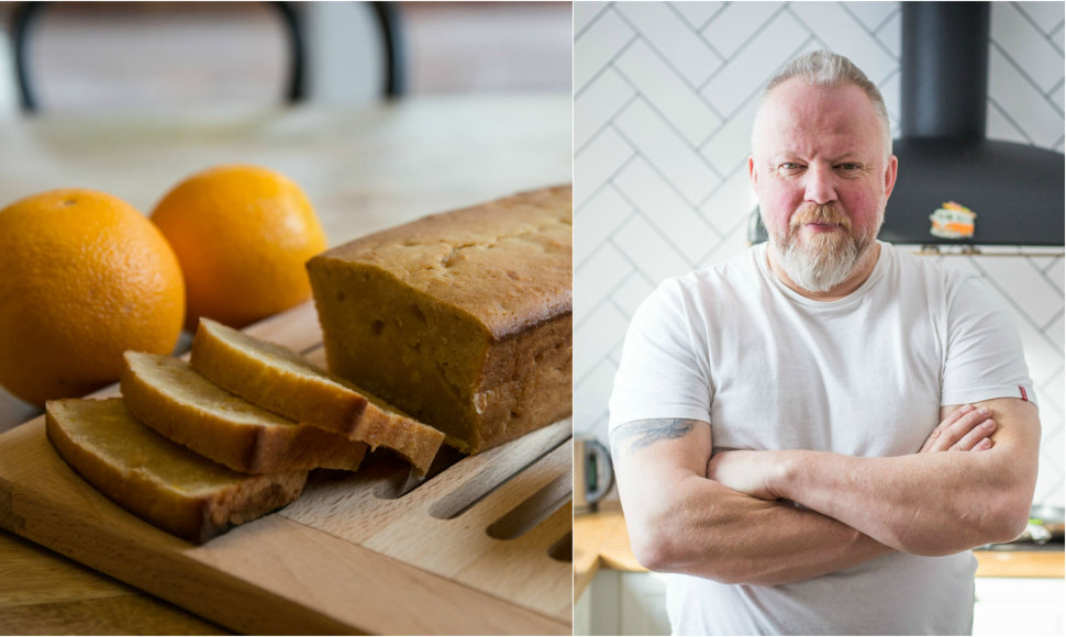 Vytaras Radzevičius ir jo kepta apelsinų duona