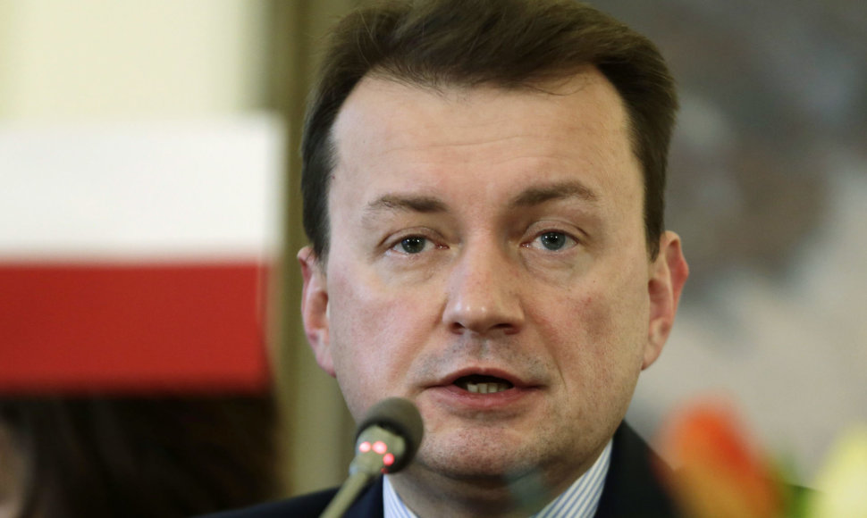 Lenkijos vidaus reikalų ministras Mariuszas Blaszczakas