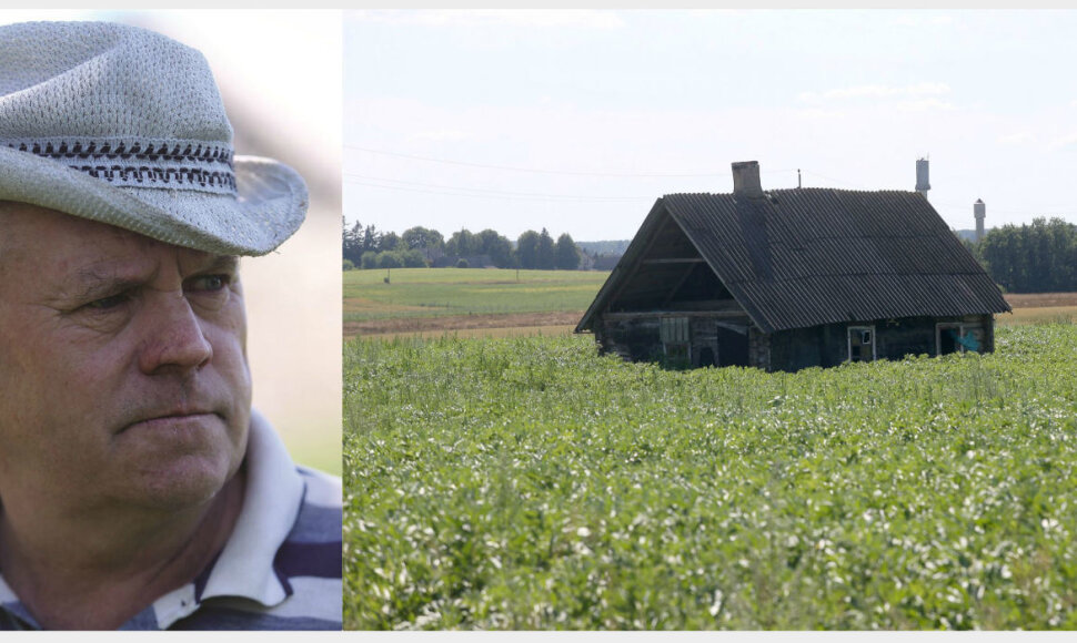 Deveiki&scaron;kių kaimą aprodo ir sodybas lenkdamas pir&scaron;tus skaičiuoja čia nuo jaunystės gyvenantis 66-erių metų Romas