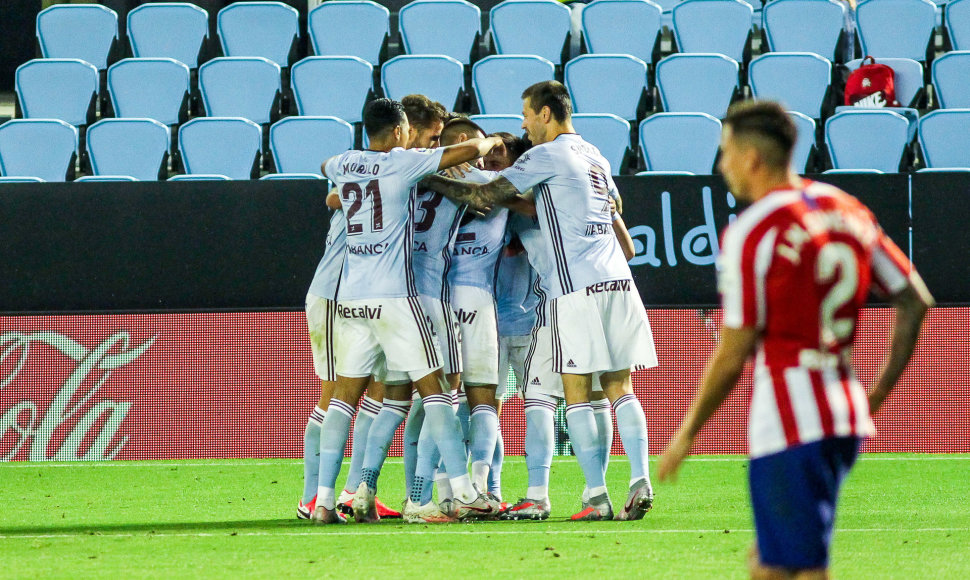 Vigo „Celta“ futbolininkų džiaugsmas