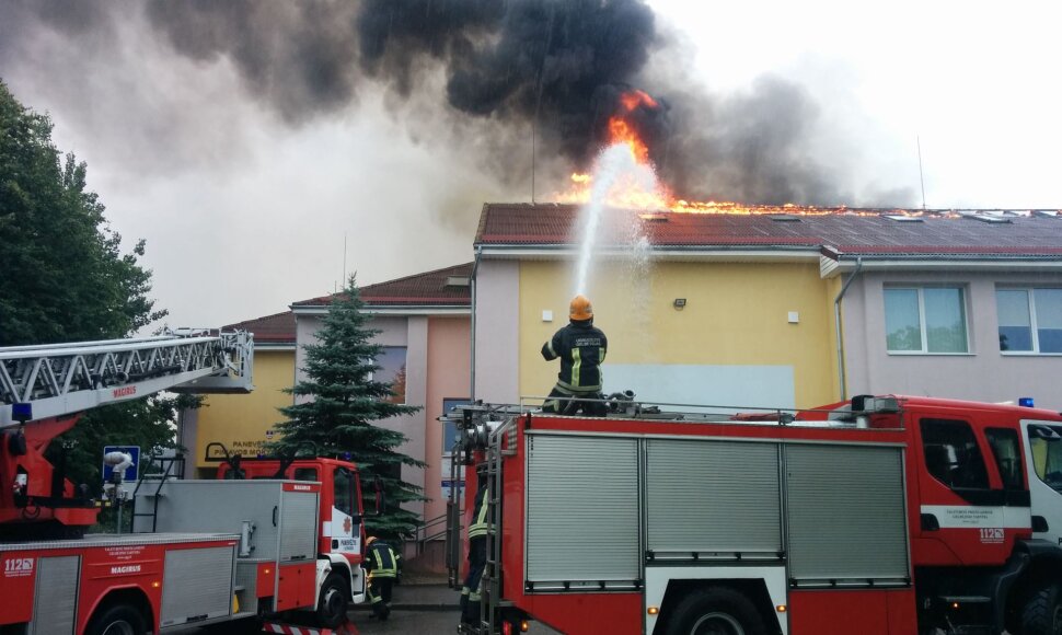 Gaisras Panevėžyje