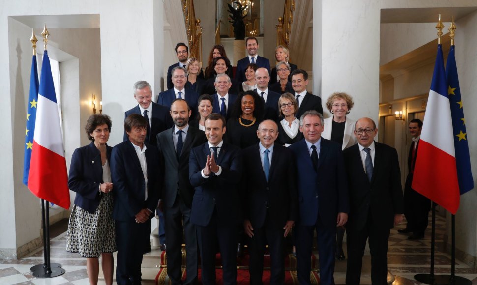 E.Macrono gegužės viduryje pristatytas ministrų kabinetas