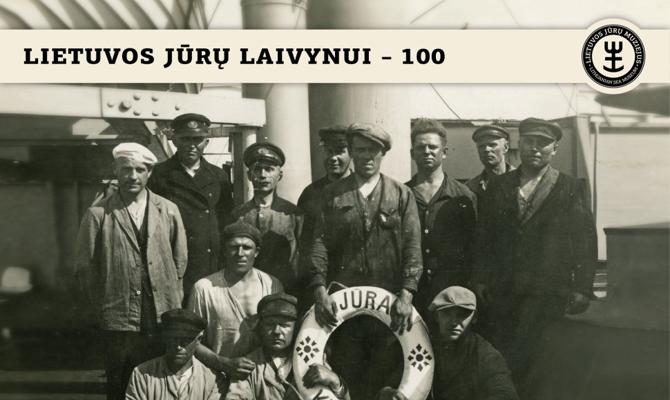 Istorinė fotografija, vaizduojanti Lietuvos laivyno istoriją