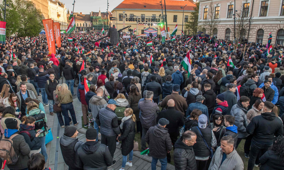 Rinkiminis mitingas Vengrijoje / FERENC ISZA / AFP